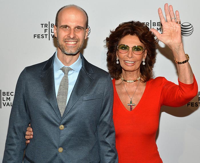 Эдоардо Понти и мать Софи Лорен