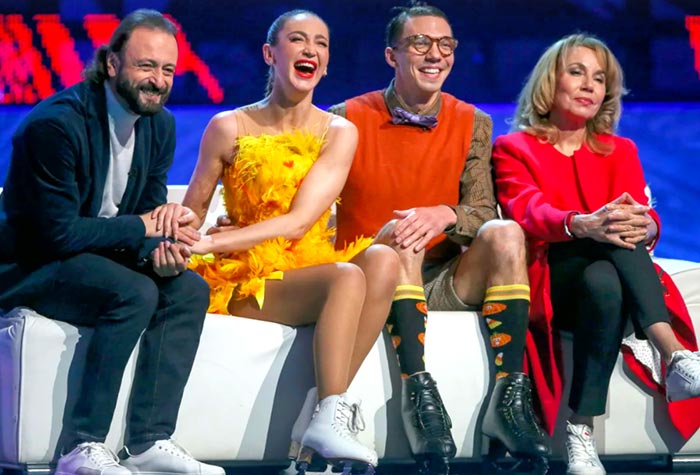 Елена Масленникова в шоу Ледниковый период