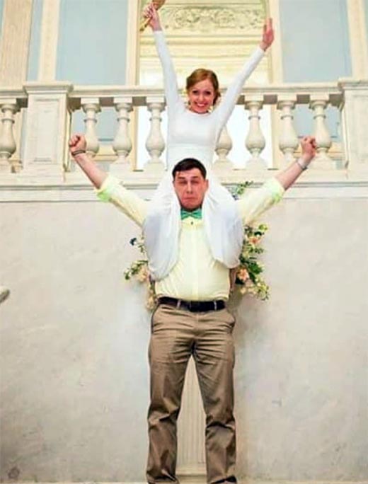 Евгений Тележкин и жена Ольга Иванова