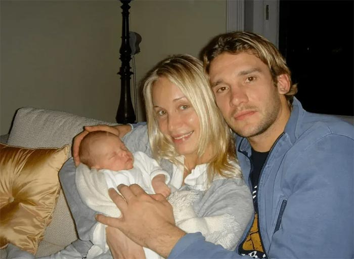 Андрей Шевченко и жена Кристен Пазик