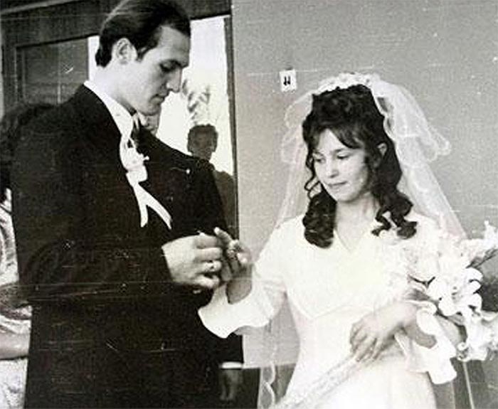 Галина Лукашенко и Александр Лукашенко в молодости