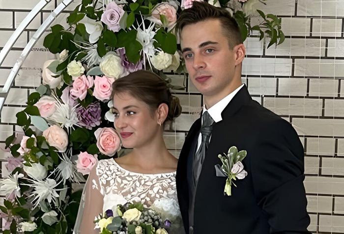 Георгий Куница и жена Алена Косторная