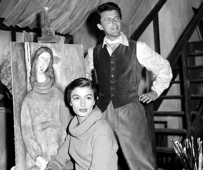 Жерар Филип в роли Амедео Модильяни