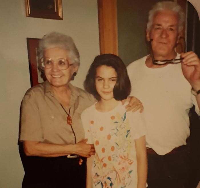 Ион Коджар и Ралука Замфиреску с внучкой Ириной Коджар
