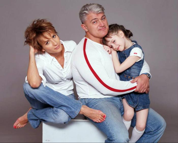 Ирина Турчинская и Владимир Турчинский с дочерью Ксенией