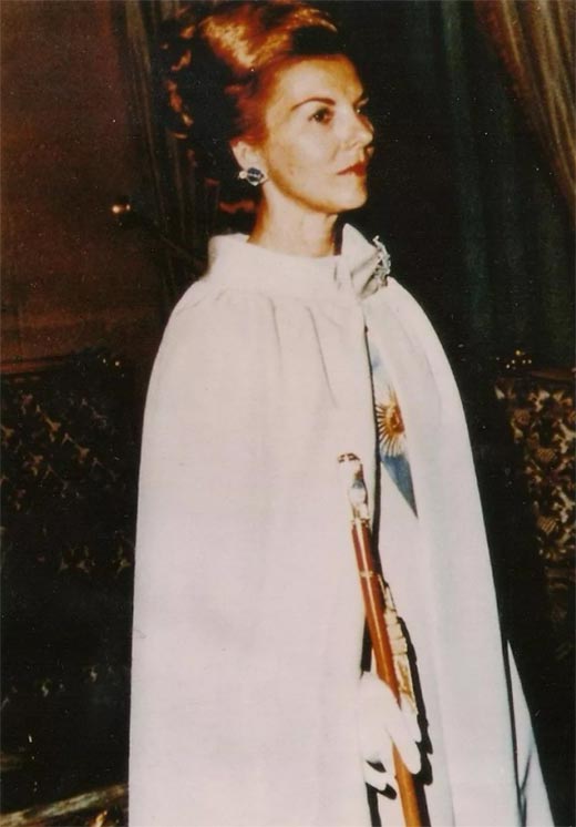 президент Аргентины Исабель Мартинес де Перон