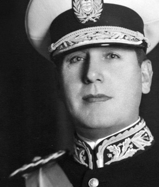 Хуан Перон в молодости