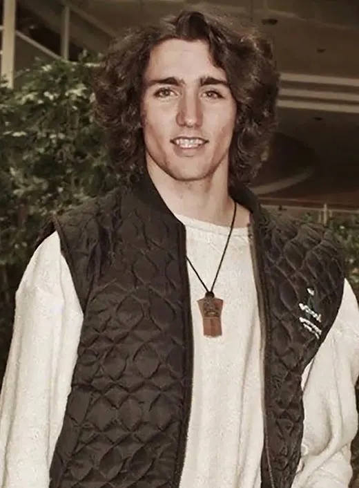 Джастин Трюдо в юности