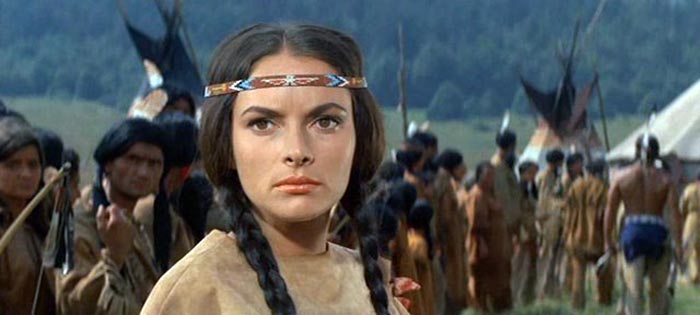 Карин Дор в фильме Виннету - сын Инчу-Чуна (II). Трубка мира