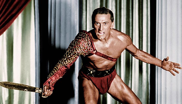 Кирк Дуглас в роли Спартака