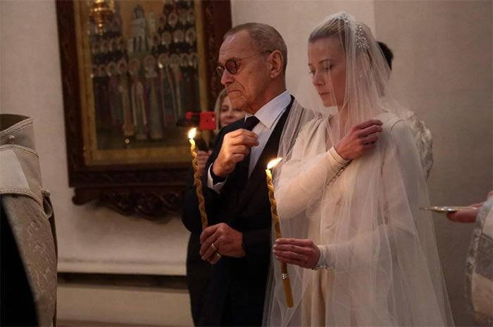 Венчание Юлии Высоцкой и Андрея Кончаловского
