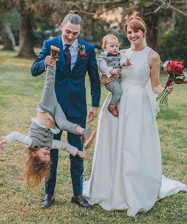 Кайл Галлнер с женой и детьми