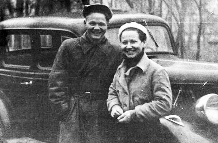 Леонид Хрущёв и жена Любовь Сизых