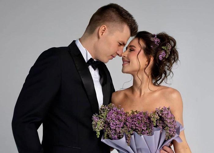 Лерчек и муж Артем Чекалин