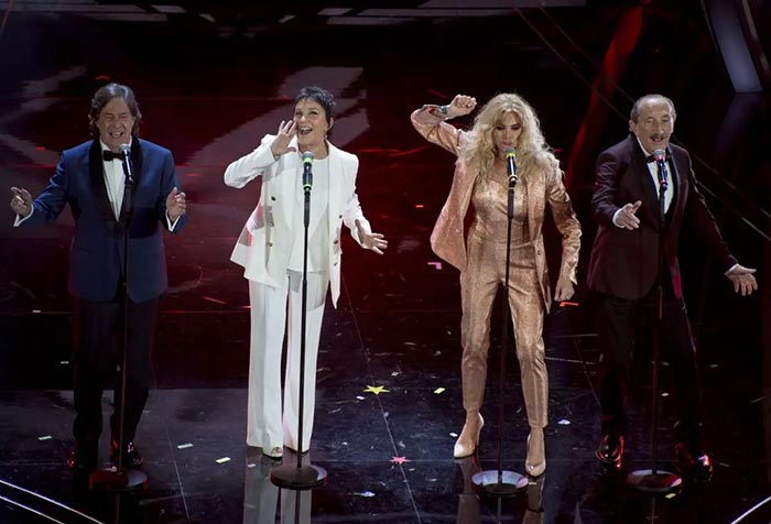 Марина Оккиена и группа Ricchi e Poveri в 2020 году