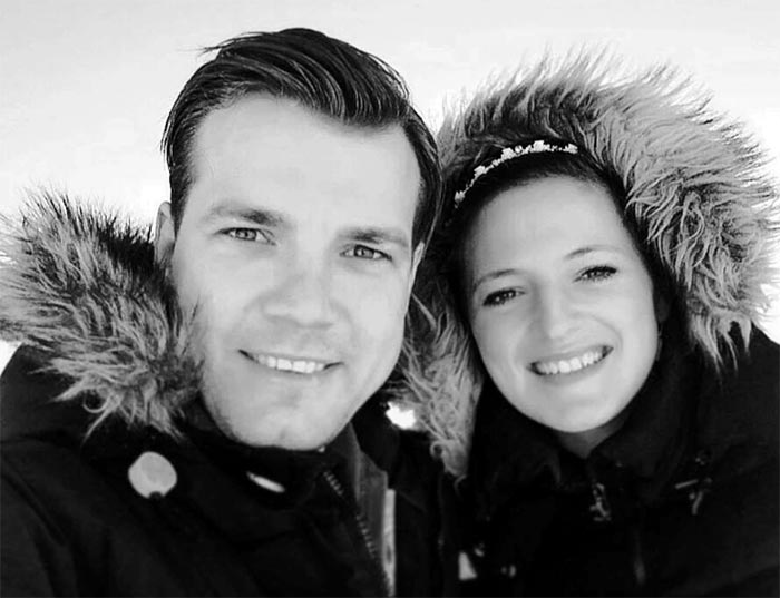 Мартиньш Калита и жена Анна