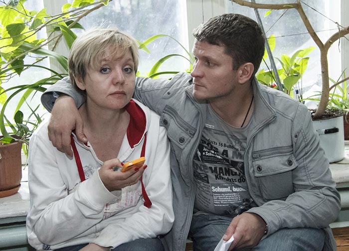 Наталья Хлопецкая на съемках сериала Коготь из Мавритании