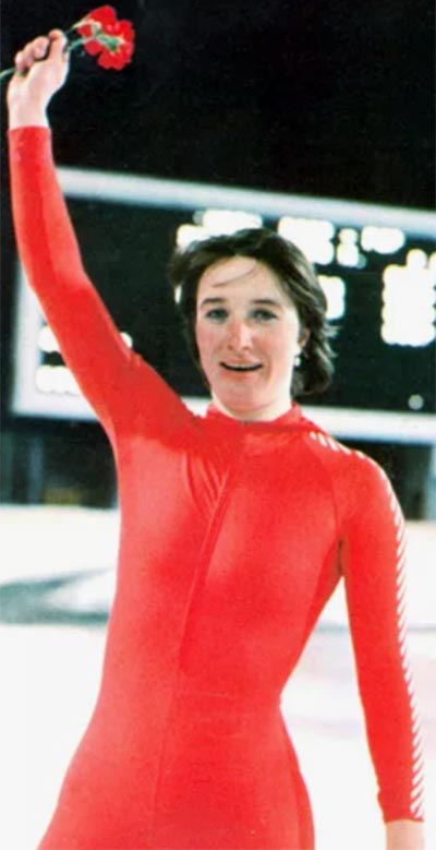 Советская конькобежка Наталья Петрусева