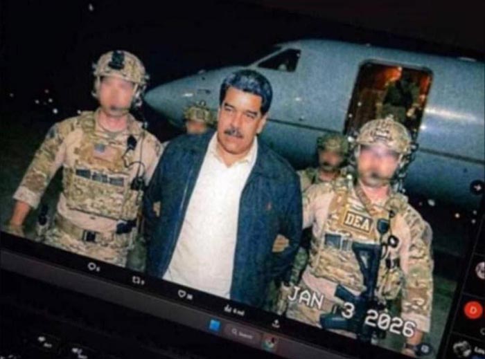 Николас Мадуро под конвоем американского спецназа