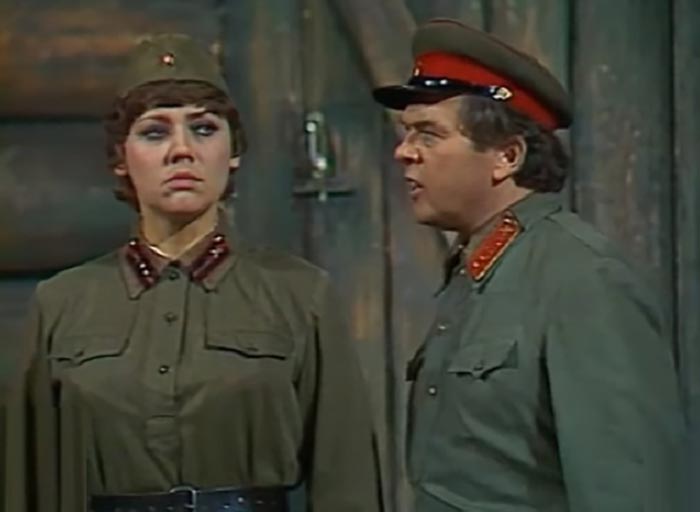 Нина Григорьева в фильме-спектакле Зори здесь тихие