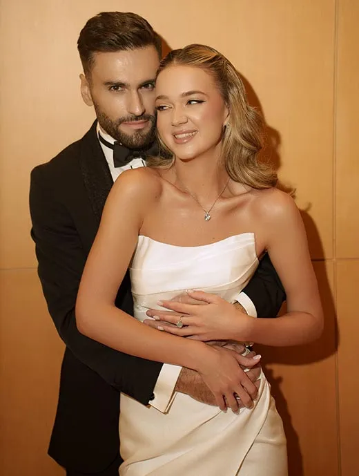 Нодар Ревия и жена Анастасия