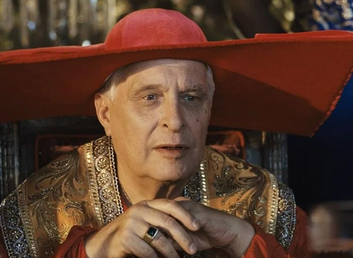 Олег Басилашвили в роли Родриго Борджиа