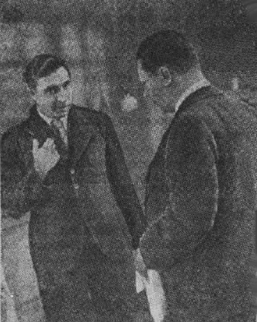 Олег Сергеев на съемках фильма Отец и сын