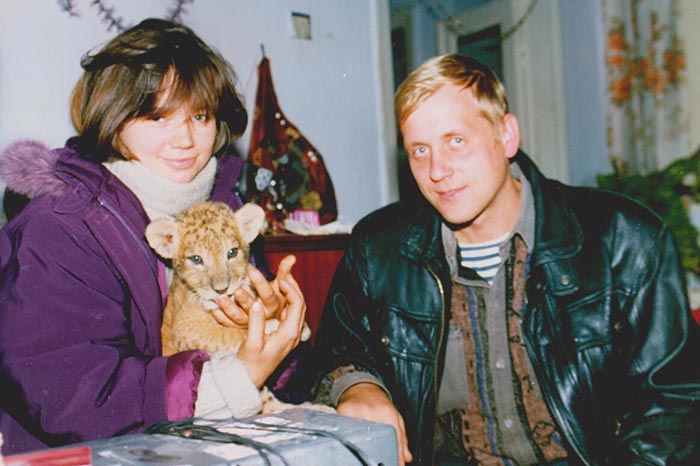 Олег Зубков и жена Оксана в молодости