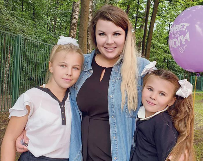 Ольга Вашурина с дочерьми