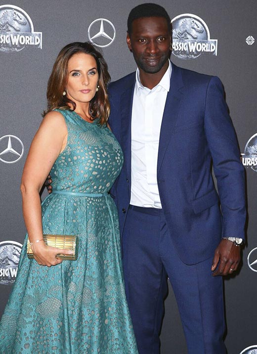 Омар Си и жена Элен