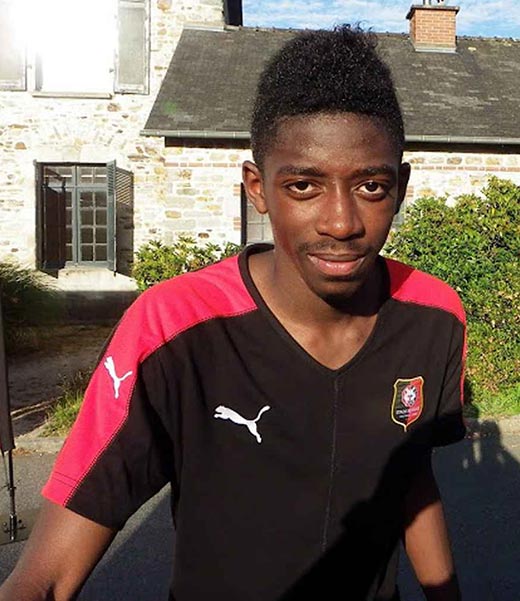 Усман Дембеле в молодости