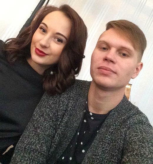 Женя Трофимов и жена София 2