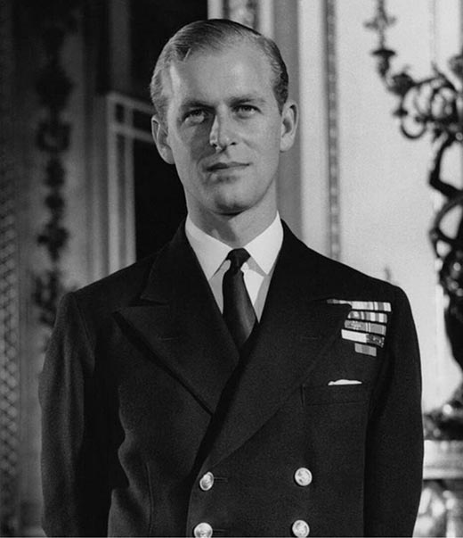 Принц Филипп в молодости