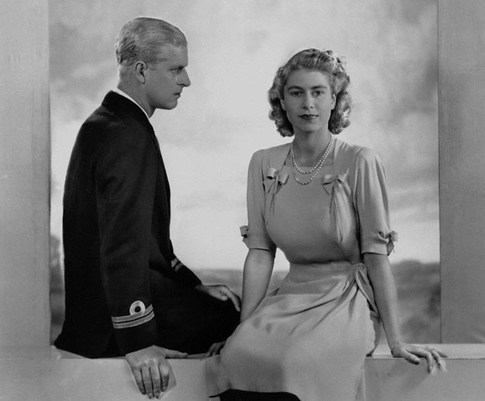 Филипп Маунтбеттен и супруга Елизавета II