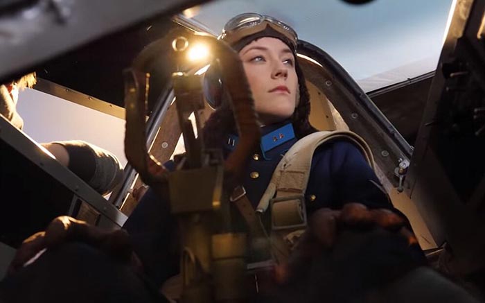 Полина Чернышова в фильме Литвяк