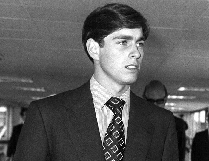 принц Эндрю в молодости