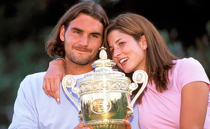 Роджер Федерер и Мирослава Вавринец