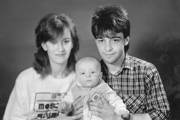 Сергей Кудишин с женой и сыном