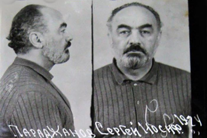 Сергей Параджанов во время ареста