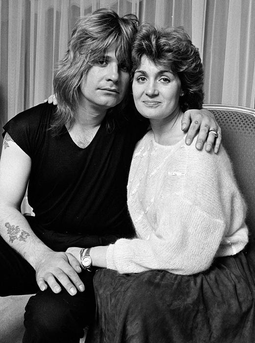 Шэрон Осборн и Оззи Осборн в молодости