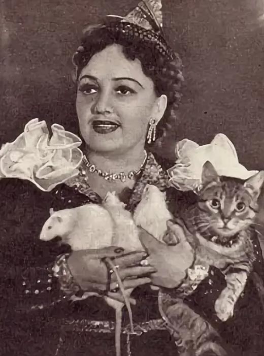 дрессировщица Тереза Дурова в молодости