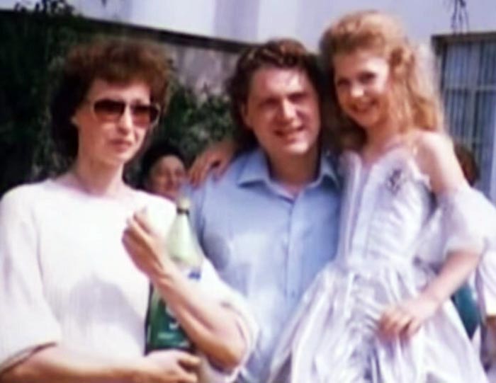 Вадим Курков со второй женой и дочерью Анной