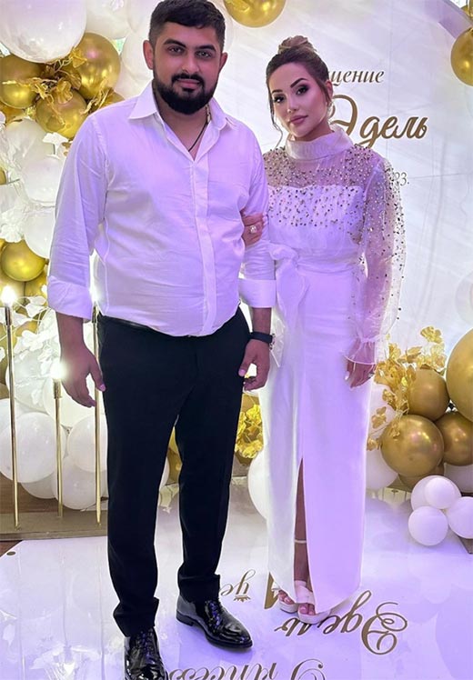 Вячеслав Новиков и жена Амина