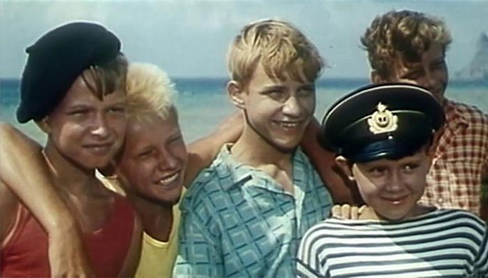 Володя Бедункевич в фильме Акваланги на дне