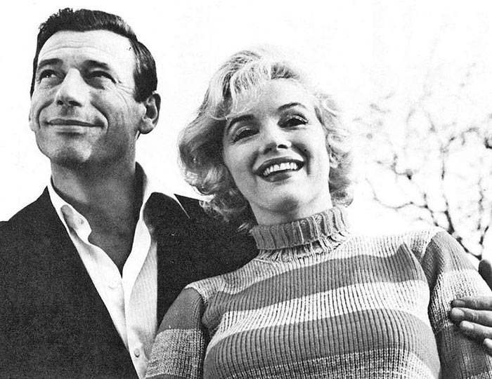 Ив Монтан и Мэрилин Монро