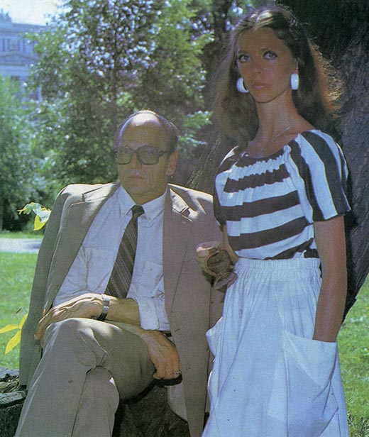 Зане Лиелдиджа и отец Улдис Лиелдидж