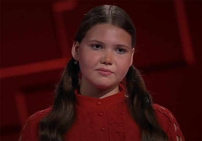 Злата Учайкина в шоу «Голос. Дети 12»