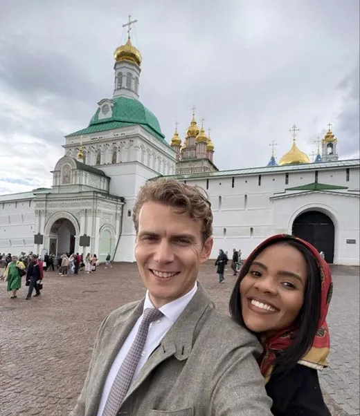 Кэндис Оуэнс с мужем в Москве