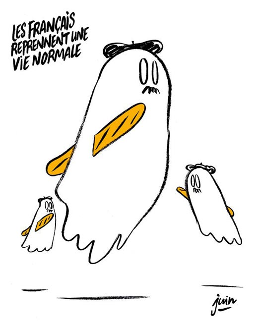 Charlie Hebdo карикатура привидения