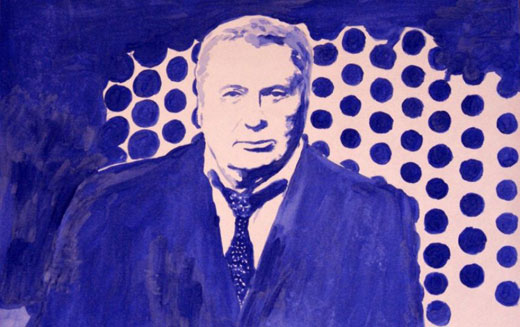 портрет Жириновского грудью